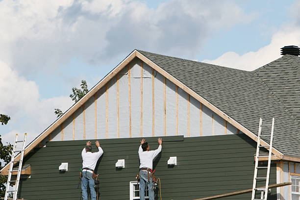 Professional Emergency Siding Repair technician working in Bannock, OH